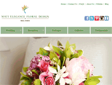 Tablet Screenshot of mauifloraldesign.com